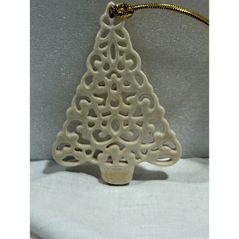 Lenox Pierced Ivory China Christmas Tree Ornament